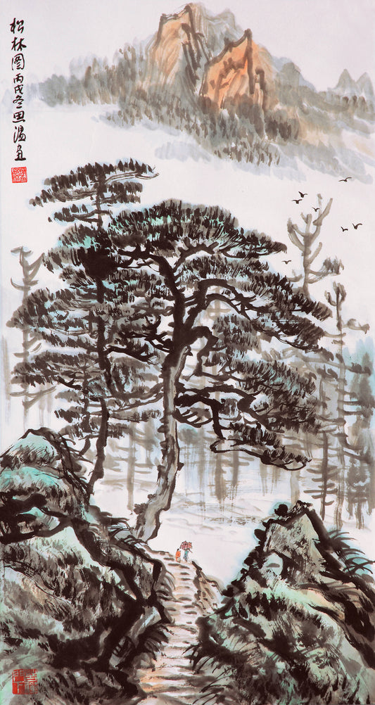 j2松林图丙戌年2006