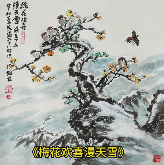 b5梅花欢喜漫天雪丁亥年2007